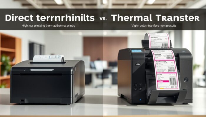 diferenças impressão térmica