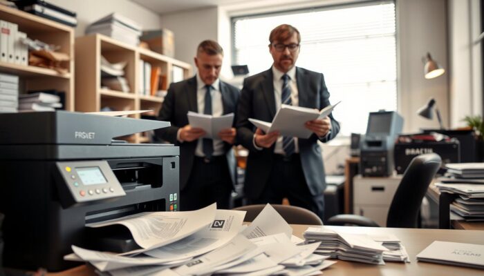 erros comuns impressora