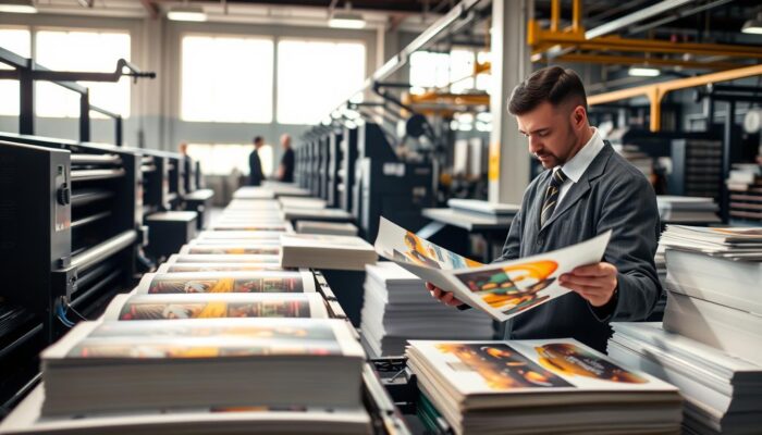 impressão offset para grandes quantidades